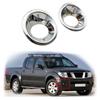 New Car ABS Chrome Accessories Plated Front Fog Lamp Cover Trim Paste Style For Nissan Frontier Navara D40 2007 2008 2009 2010