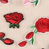 Embroidery Label Rose Clothing Accessories Handmade DIY Adhesive Patch Sticker European and American Style Embroidery Cloth Sticker