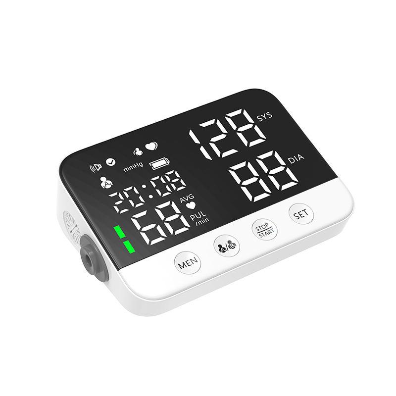 Portable Sphygmomanometer LED Screen Digital Wrist Blood Pressure Monitor Heart Rate Pulse Meter Measure Household Use