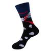 1 Pair Halloween Socks Trend Medium Tube Women Men Socks Skull Head Vampire Pumpkin Bats Funny Calf Length Socks