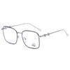 Retro Metal Box Anti-Blue Light Glasses Show Thin And Large Frame Flat Light Mirror Plain Light Mirror