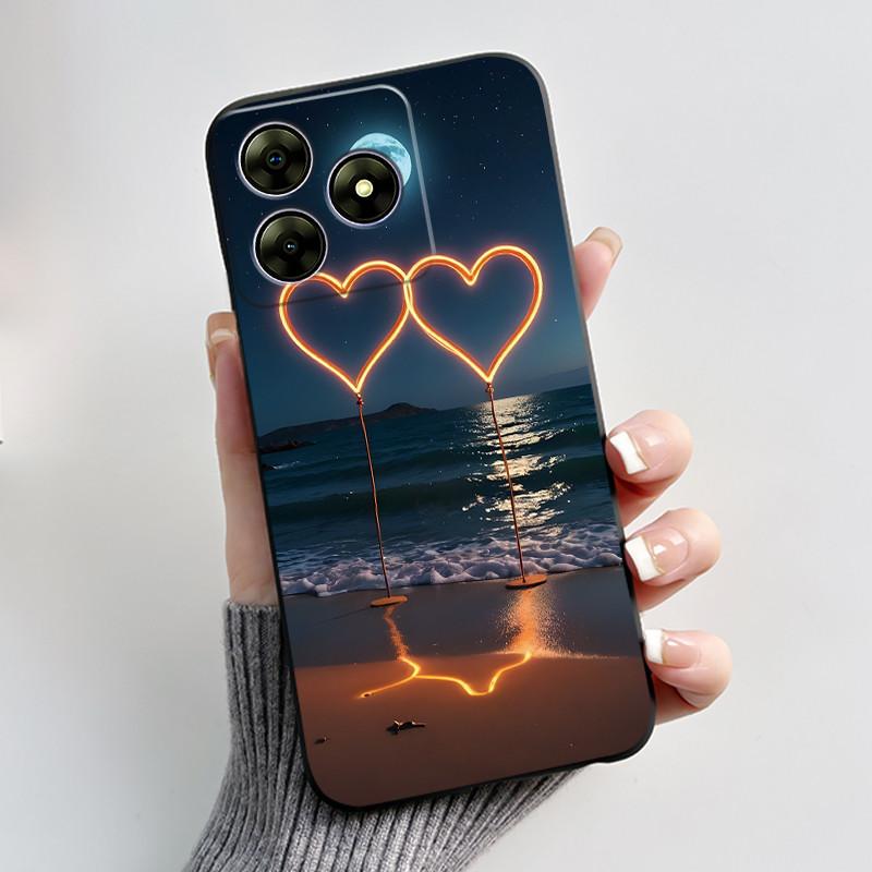 For Blackview Wave 8C 6.56" Wave 8 Black View Wave8C Wave8 Back TPU Soft Silicone Phone Case Luxury Cute Love Rabbit Funny Cover