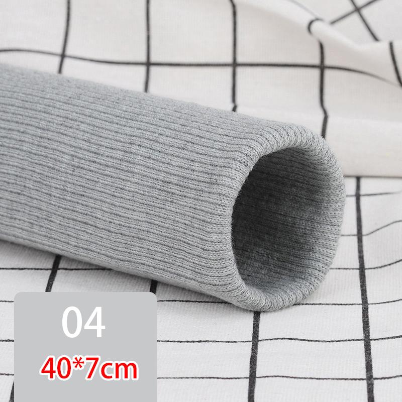 Sewing For DIY Clothing Cotton Leader Hem Lower Cuff Stretchy Threaded Knitted Rib Fabric