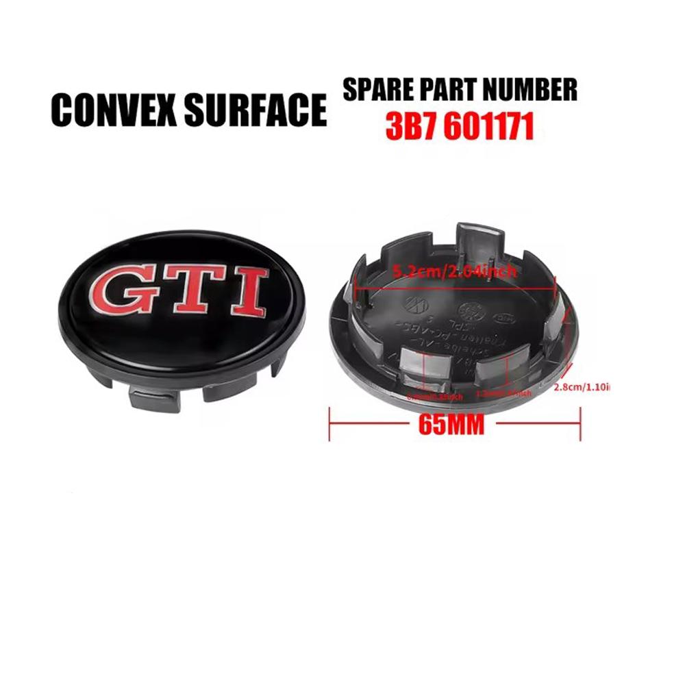 WHAQY1 Hot Emblems 4pcs 55mm 56mm 65mm Car Wheel Center Caps Hubcap Cover for VW Volkswagen Jetta MK5 Golf Passat Styling 3B7