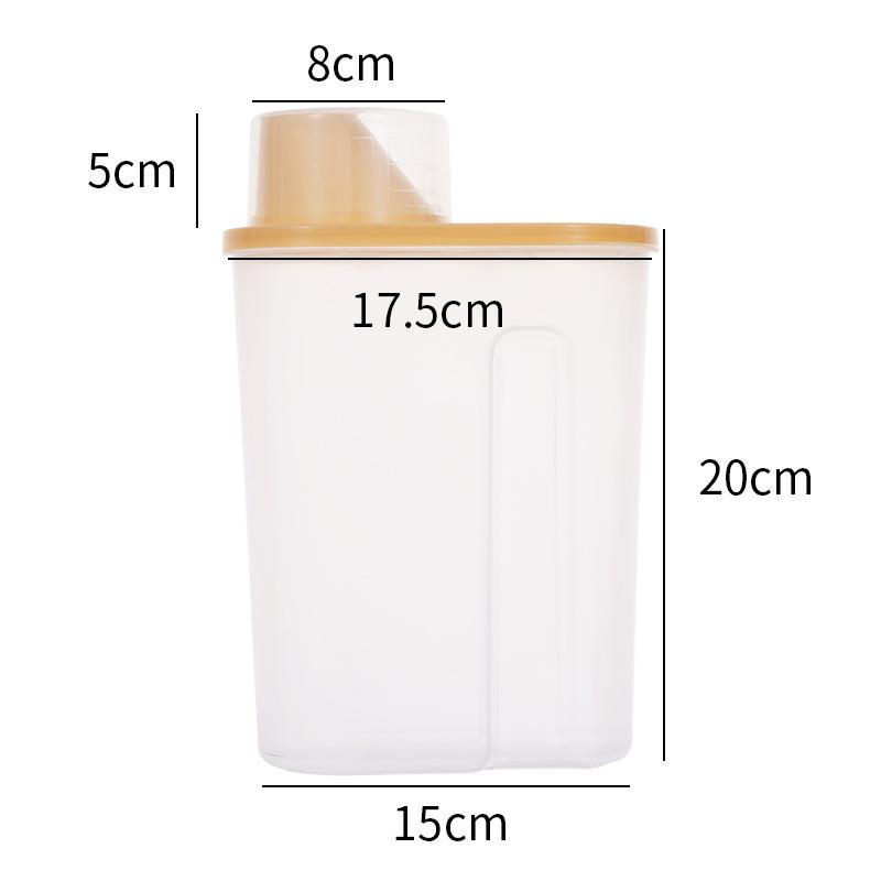 Rice And Grains Food Storage Canister With Measuring Cup Sealed Storage Tank, Moisture-Proof, And Mold Proof