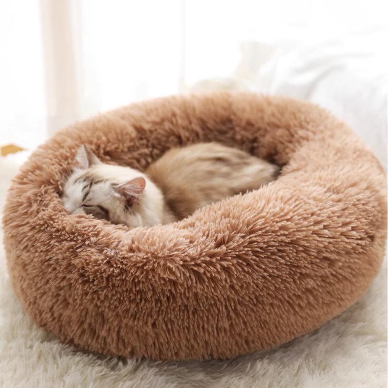 Winterwärme Haustierbett für Katzen & Hunde - Gemütliches Tiefschlaf-Nest für Kätzchen, Welpen und Kleintiere