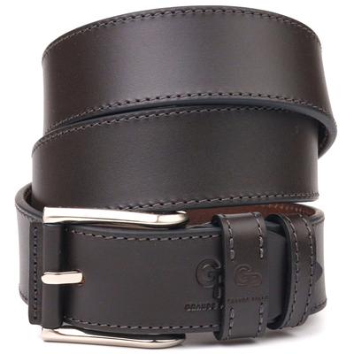 Stylish Men's Leather Belt GRANDE PELLE Leather Belt 21462 Brown