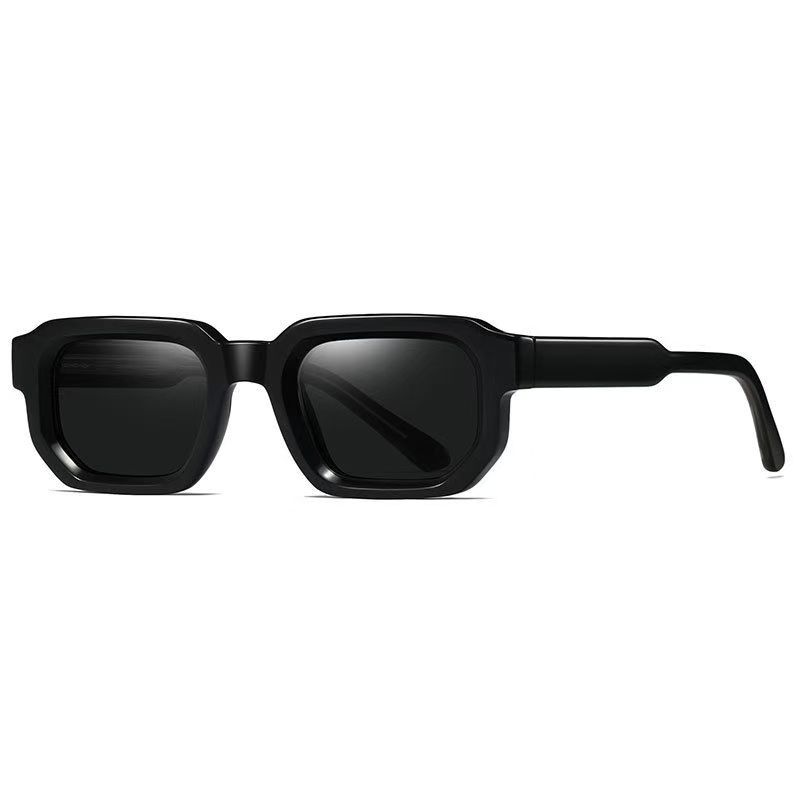 Vintage Rectangle Frame Sunglasses UV400 Protection Retro Fashion Luxury Brand Design for Men Women