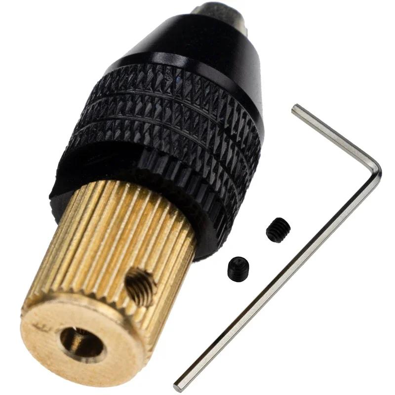 Mini Drill Chuck Mandril Cartridge Engraver Collet Chuck Electric Motor Shaft Fixture Clamp 0.5-3.2mm Quick Change Chuck