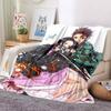 Séria Demon Slayer Kreslená deka Flanelová deka Super Soft Fleece Throw Deky do spálne Pohovka Pohovka Darček pre chlapca Dievča