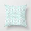 45X45Cm Light Blue Green Mint Cushion Cover Modern Geometric Print Boho Decorative Pillow Sofa Throw