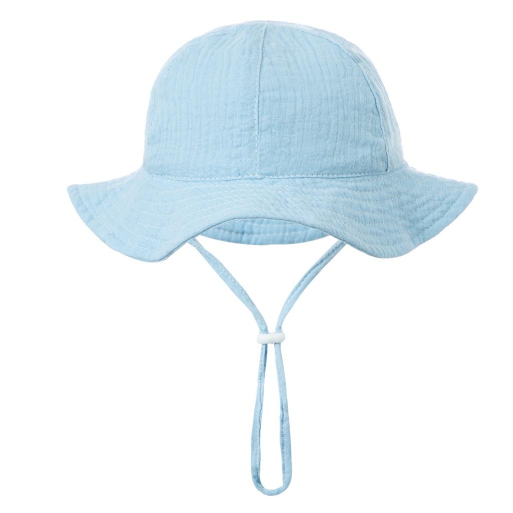 Baby Cotton Bucket Hat 2026 New Children Sunscreen Outdoor Caps Boys Girls Print Panama Hat Unisex Beach Fishing Hat for 0-12 Months
