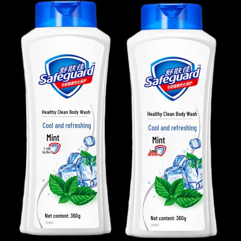 Safeguard Peppermint Scent Body Wash Twin Pack