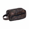 Waterproof Men Toiletry Bag PU Leather Large Capacity Cosmetic Bag Portable Design Simple Storage Shaving Tools Organizer