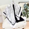 Dot Print Square Scarf For Women Silk Shawl Neckerchief Female Hair Bands Head Wraps Headband Foulard Satin Hijab Bandana