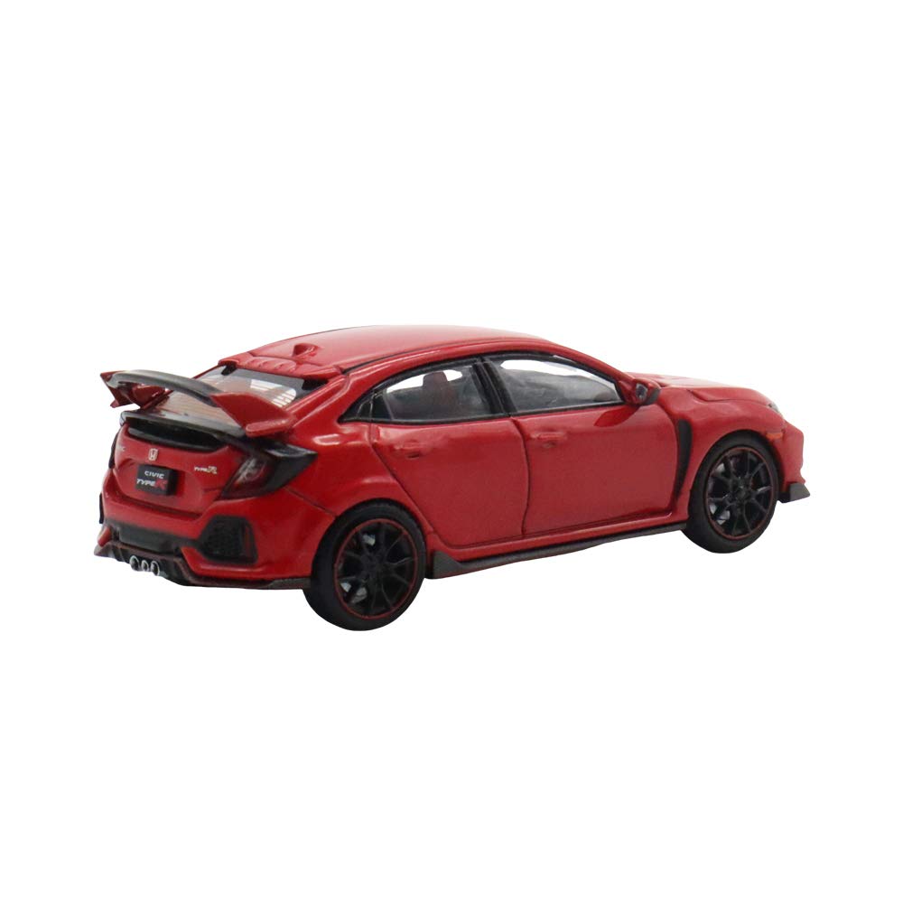 1/64 LCD Honda Civic Type R FK8 Diecast Model Car Left-Hand Drive (Red)