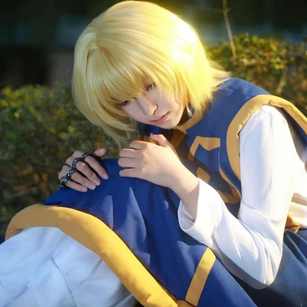 Hunter x Hunter Kurapika Urteils-Ketten Cosplay & Halloween Kostüm Armband & Perücke