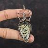 Dalmatian Jasper Pendant Copper Wire Wrapped Pendant Handmade Gemstone Pendant Copper Jewelry Designer Pendant For Gifts Wire Wrap Jewelry
