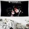 Band MMy CChemical RRomance MCR Hängande Bohemisk Tapet Hängande Tarot Hippie Väggmattor Sovsal Heminredning