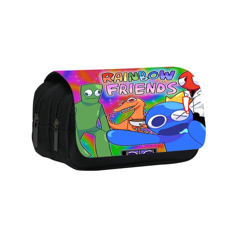 Trousse cu Strat Dublu Rainbow Friends cu Capacitate Mare pentru Studenți și Copii