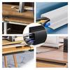 2pcs 40cmX6cm Cable Management Under Desk Channel Cable Raceway Cord Hider Desk Cable Tray No Drilling for Home Office Wire