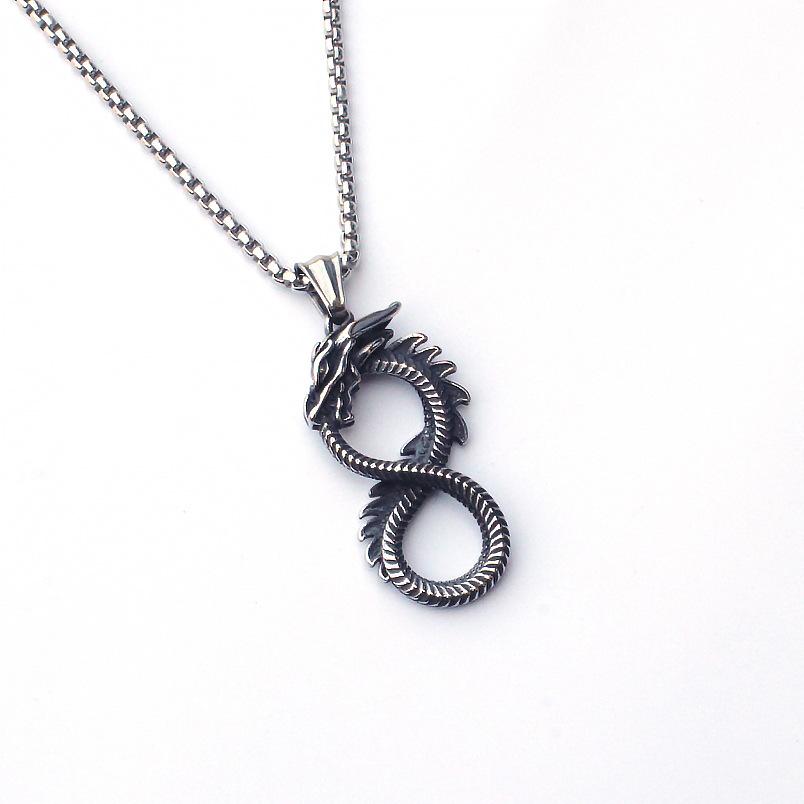 Accessories Hip Hop Necklace Stainless Steel Axe Pendant Titanium Steel Orchid Chain Men