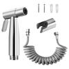 Stainless Steel Handheld Bidet Sprayer, Portable Bidet Tap With 1.5m Shower Hose And Bathroom Holder