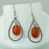 Carnelian Gemstone 925 Sterling Silver Plated Hook Earrings Jewelry NST-J2H14708