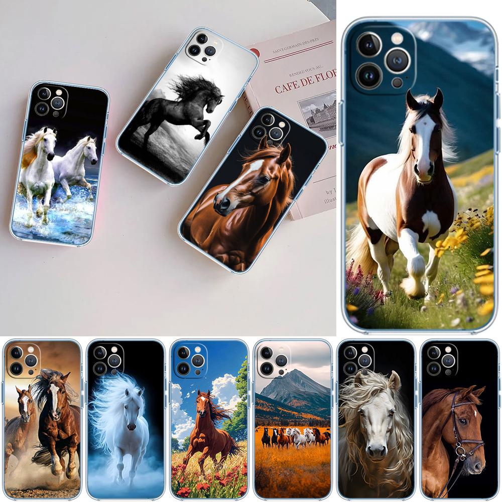 FM22 Fint Häst Telefonfodral för Motorola Moto G10 G20 G30 G31 G32 G34 G35 G41 G42 G50 G51 G52 G55 G60 G60S G62 G71 G72 G75