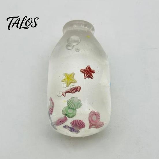 Calming Sensory Toy Clear Bottle Squeeze Toy, Stress Relief Water Portable Hand for Office School Home Quiet Tools