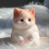 Taba Squishy Cute Flocking Cat  Fidget Toy Extra Large Sensory Stress Relief Toy For Kids Adults Anxiety Relaxation Squeeze Gift