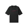 X Wordmark Logo Embroidered Round Neck Short Sleeve T-Shirt Unisex Tops Black DV6466-010