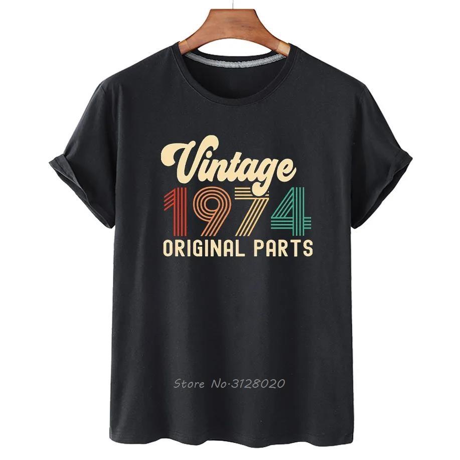 Men Women Birthday Anniversary Tshirt 1964 1974 1984 Family Party Cotton T Shirt Short Sleeve Tshirt Vintage Tee Gift Clothes