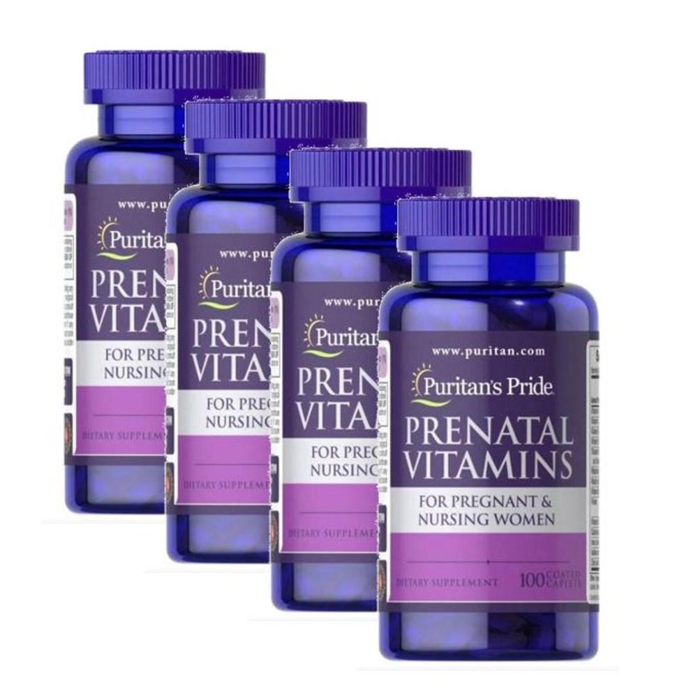 Puritans Pride Prenatal Prenatal Multivitamin Potassium 100 Tablets (4 pcs)