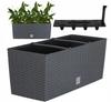 Anthracite Box Flowerpot with Irrigation System 51 Cm