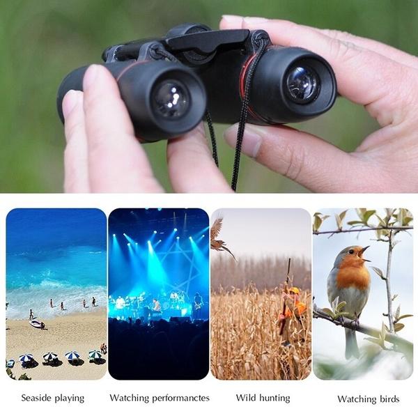 Mini 30x60 Zoom Binocular Telescope Low Light Night Vision 1000m Hunting Sports Camping Tool