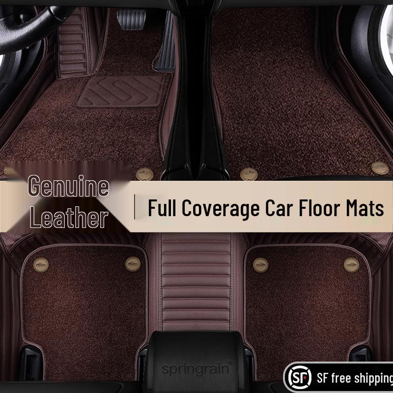Exeed Full Surround Genuine Leather Car Floor Mats for Xingji, Yuan, ET, ES, Yaoguang, Zhui, Feng, Lingyun, Lanyue Models