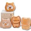 Soft Lifelike Butter Biscuit Cat Plush Toy Stuffed Food Snack Striped Cake Kitten Plushie Cookie Cat Doll Toys for Kids