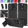 Rüstungs Hülle Für Für Iphone 16 1 Pro Max 14 Plus 13 12 11 Pro X XS Max XR SE Hülle Schiebe Schutz Linse Ständer Coque Fundas