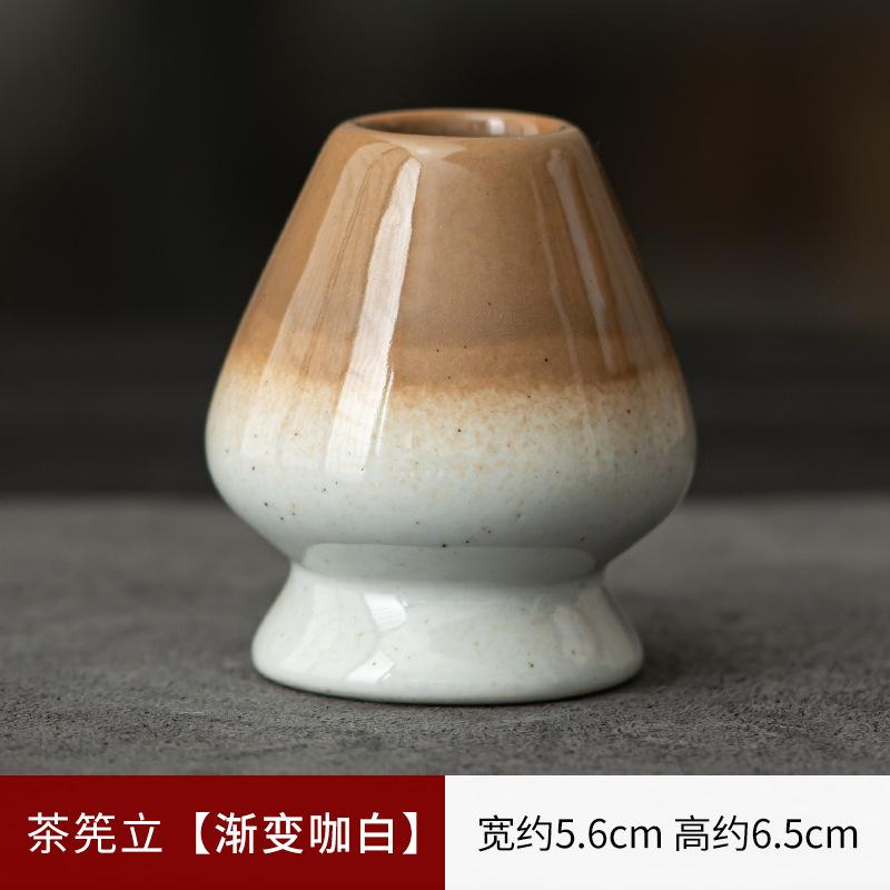 Keramische Theekwaststandaard Matcha Kom Set Japanse Matcha Gereedschappen Thee Spotting Instrumenten Thee Ceremonie Accessoires Verloop Keramiek