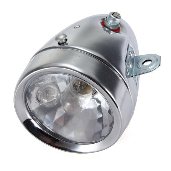 12V 6W Bicycle Motorized Bike Friction Generator Headlight Tail Light Kit