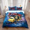 Transformers Duvet Cover Pillowcase Bedding Bedroom Decoration Children Gift Adult Single Double Bed Large SizeZip Duvet Cover