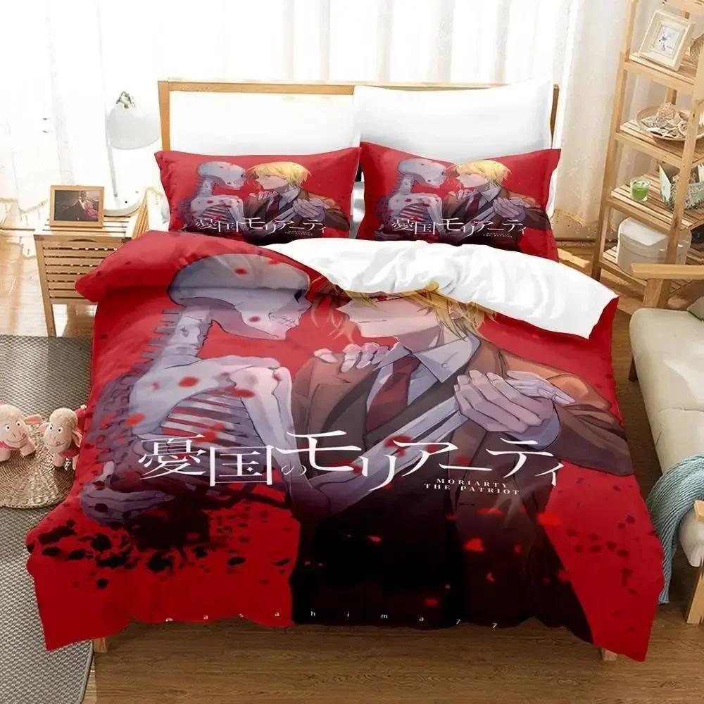 New 3d Print Anime Moriarty the Patriot Bedding Set Single Twin Full Queen King Size Bed Set Adult Kid Bedroom Duvet cover Sets