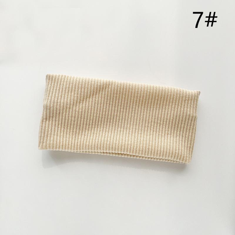 9003SASAACCWide Brim Stretch Headband Female Face Makeup Spring Net Sports Knit Soft Headband Wrap Warm Crochet Women