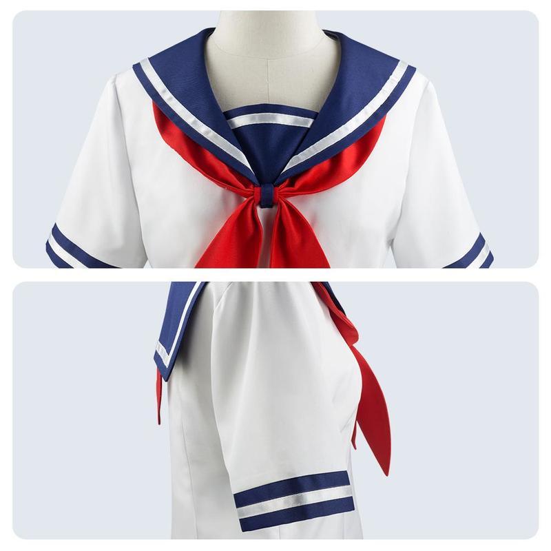 SCIONE Yandere Simulator Cosplay jelmez Ayano Aishi JK iskolai egyenruha női tengerész póló szoknya