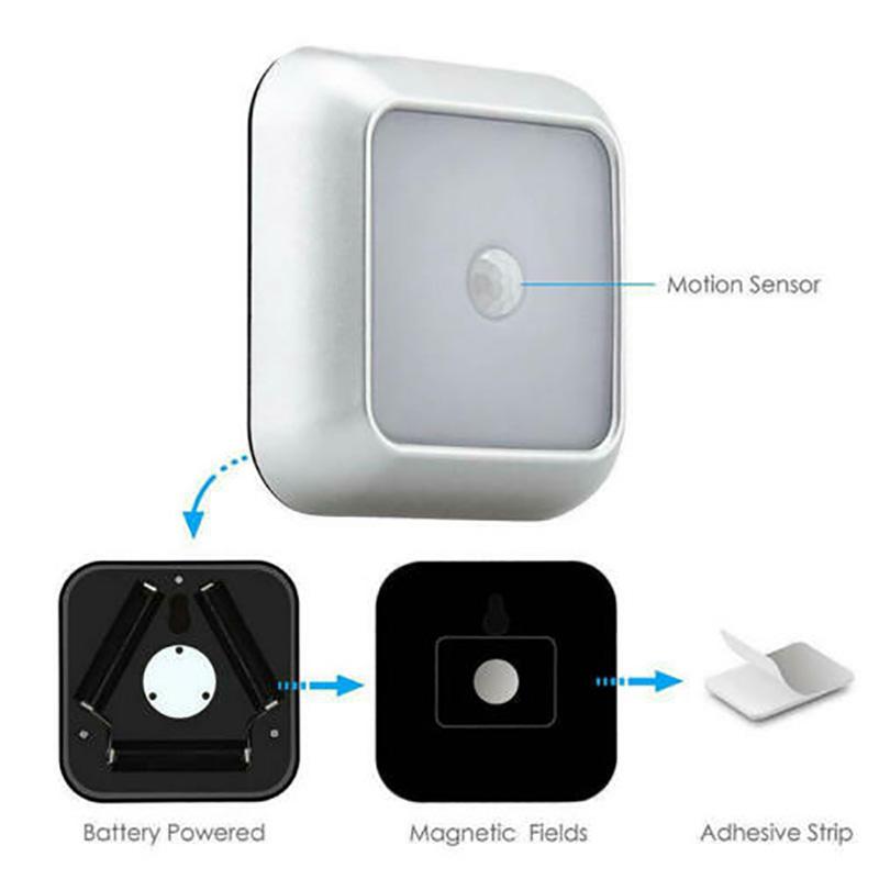 1PC LED Night Light PIR Auto Motion Sensor Night Lamp for Children Living Room Home Closet Night Light Lamp