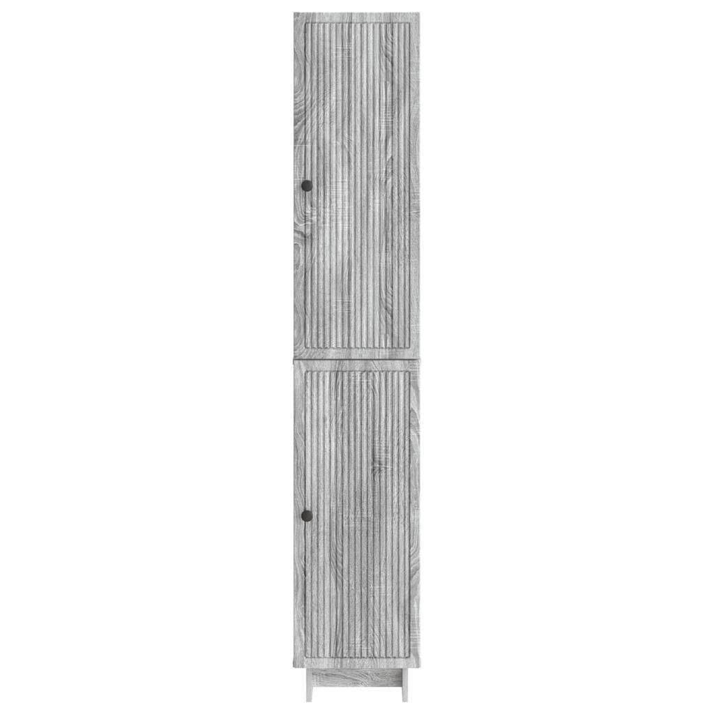 Cabinet Set 2 Pcs Grey Sonoma 34.5 X 33 X 90 Cm Particleboard