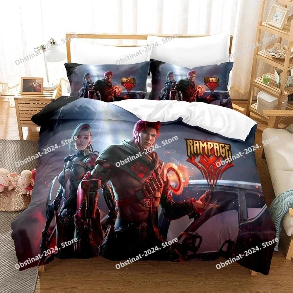 Free Fire Game Battlegrounds Bedding Set Printed Single Comforter Quilt Bed Duvet Cover Pillow Case 3 Pieces Set Kids Adult Size