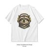 Lustige Waschbär-Kopfhörer Niedliches Tierliebhaber-Grafik Vintage Meme Unisex Geschenk T-Shirt Frau Mann Sommer Baumwolle Grafik-T-Shirts