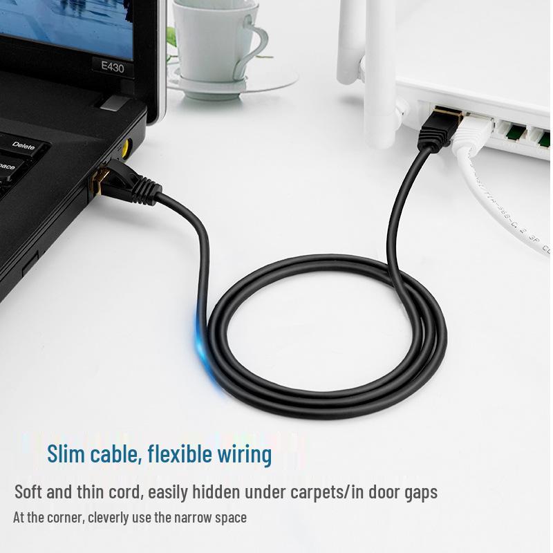 Cat8 Shielded 10 Gigabit Pure Copper Network Cable, Ultra-Fine for Home or Office, Available In 2/3 Meters